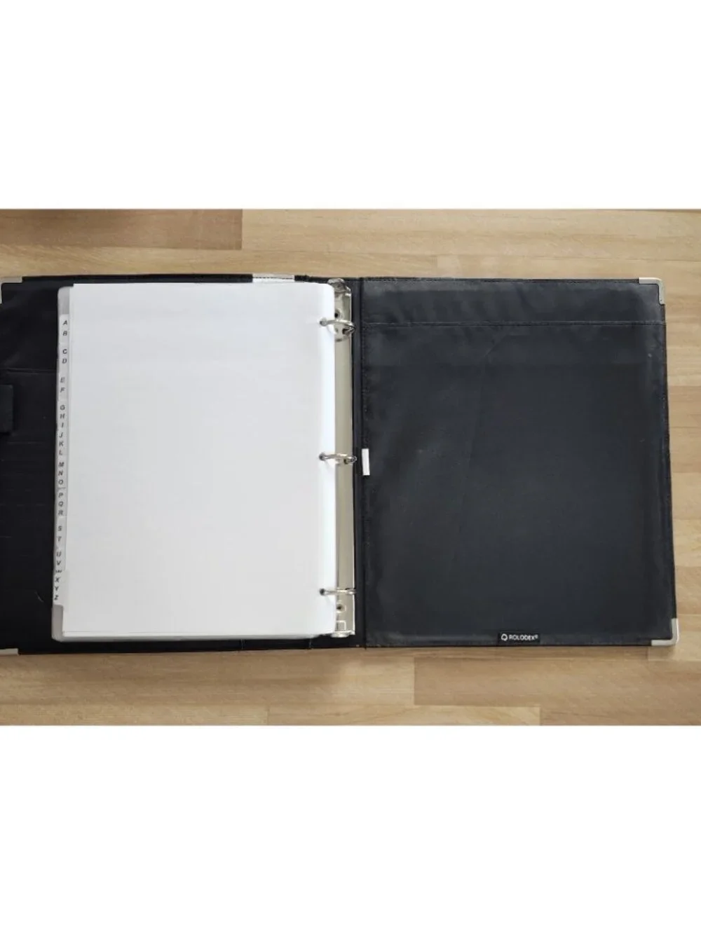 Rolodex Business Card Binder Portfolio w/ 9 Pages Black